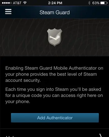 Steam Guard Mobile Authenticator
