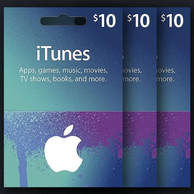 گیفت‌کارت 10 دلاری iTunes