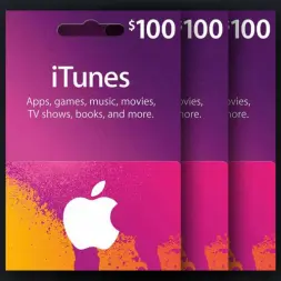 گیفت‌کارت 100 دلاری iTunes