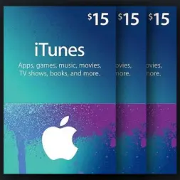 گیفت‌کارت 15 دلاری iTunes