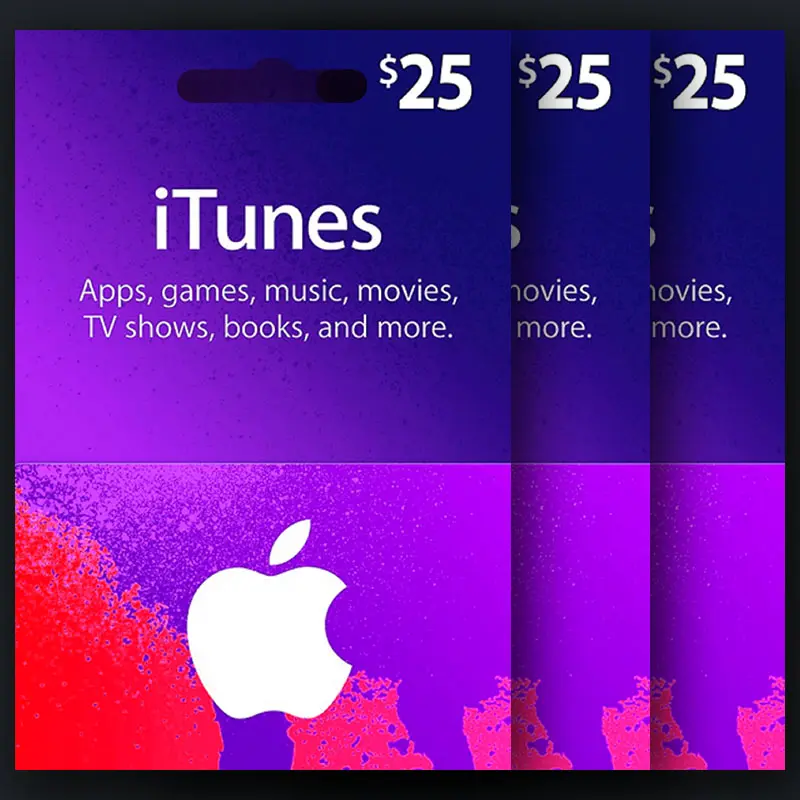 گیفت‌کارت 25 دلاری iTunes