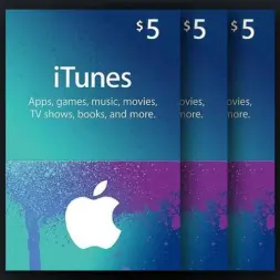 گیفت‌کارت 5 دلاری iTunes