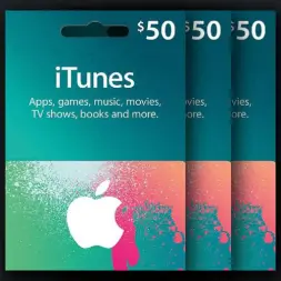 گیفت‌کارت 50 دلاری iTunes